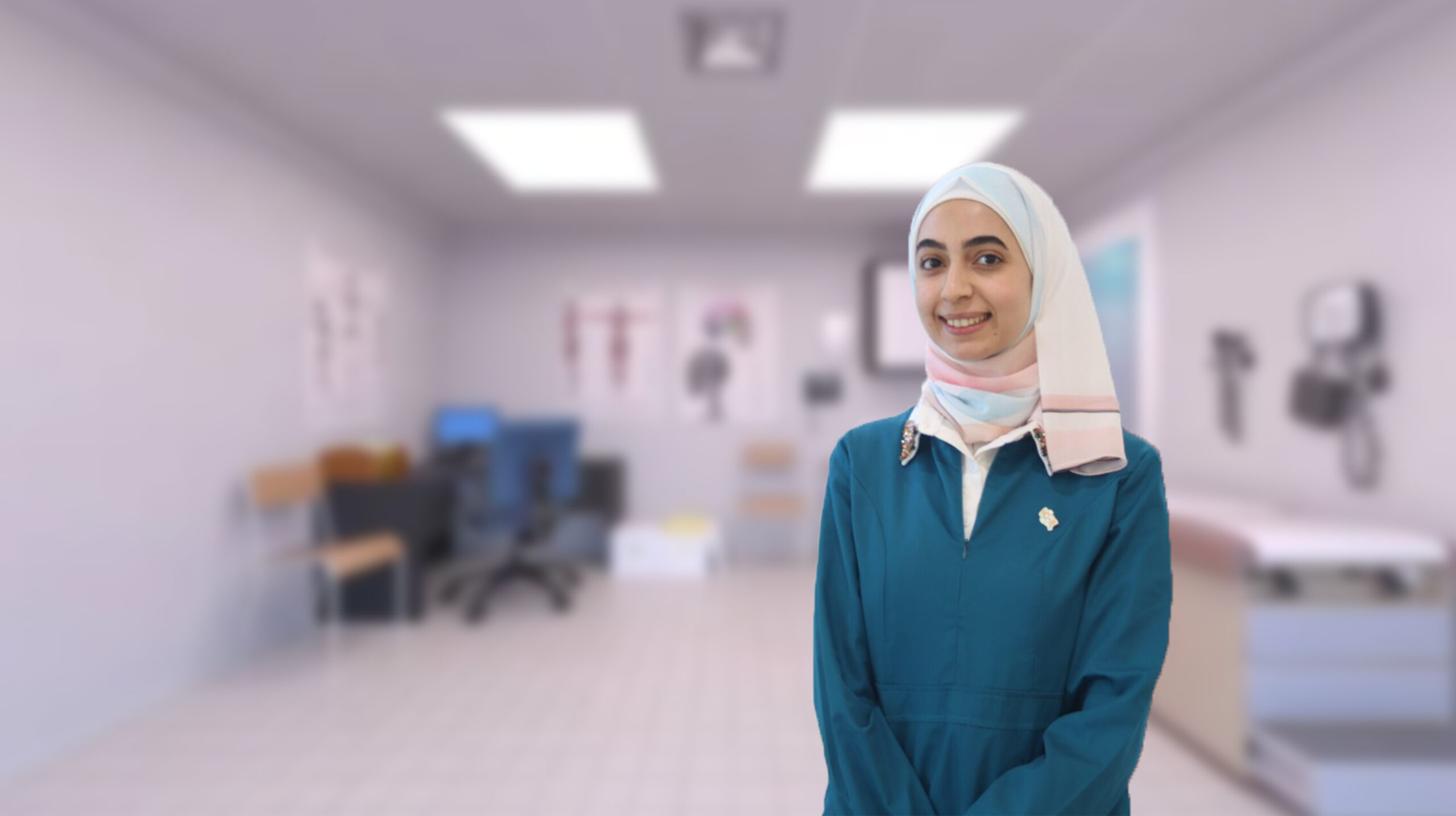 Entrance to emergency room at hospital Generative AI