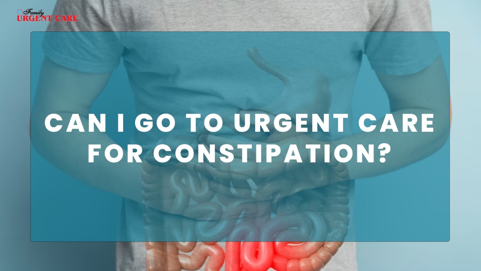 can i go to urgent care for constipation