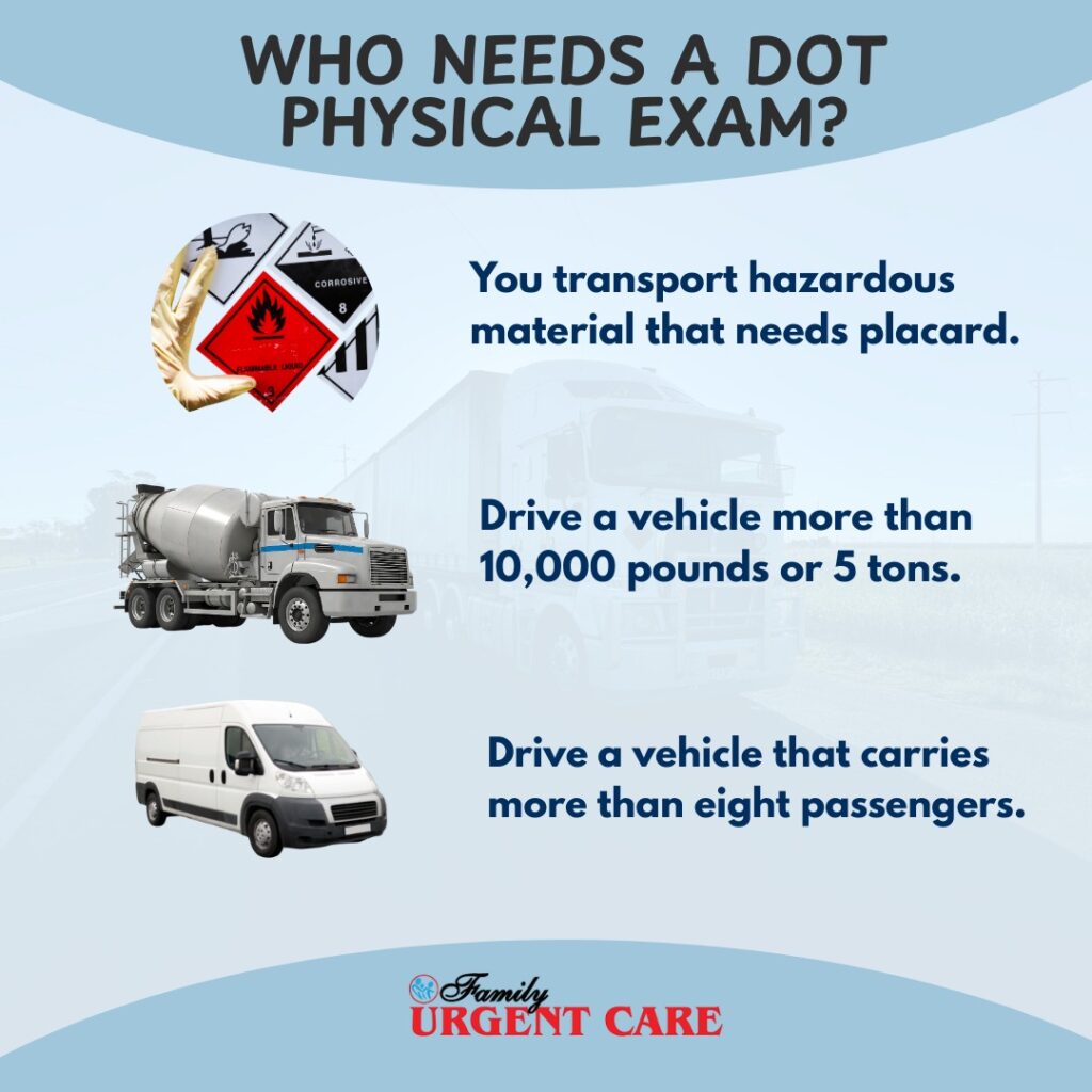 Who Needs A DOT Physical Exam