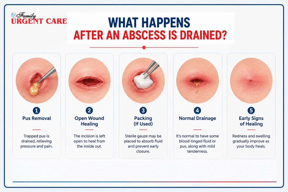 What Happens After an Abscess Is Drained 