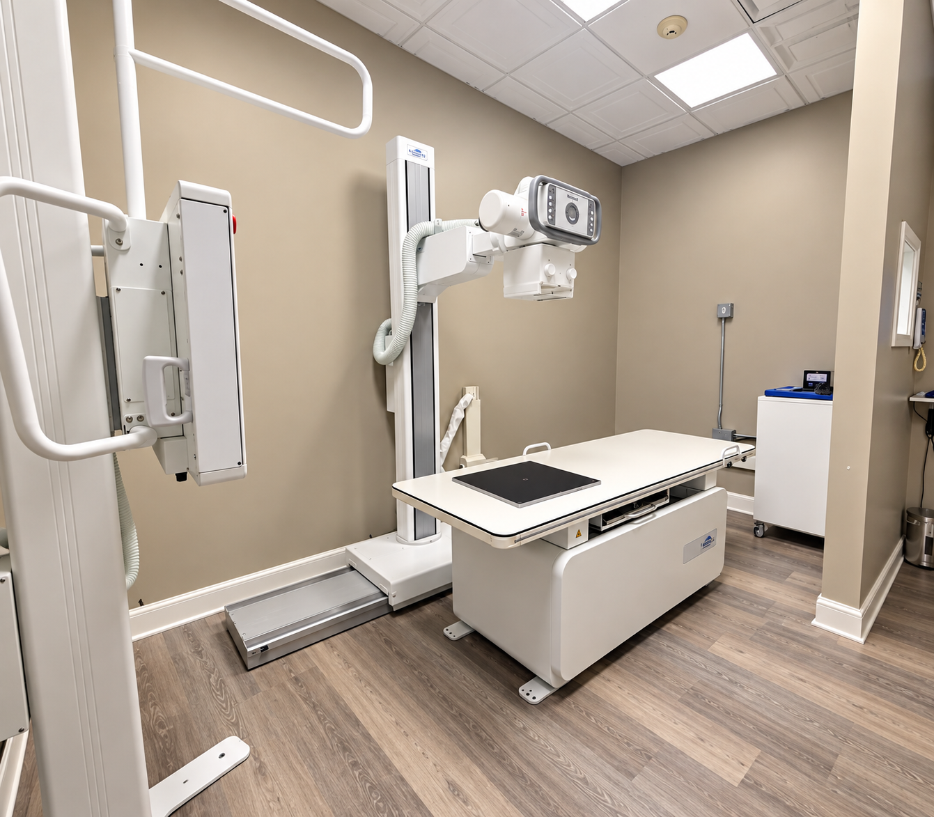 X-ray room at Family Urgent Care Logan Square, 2865 N Milwaukee Ave, Chicago
